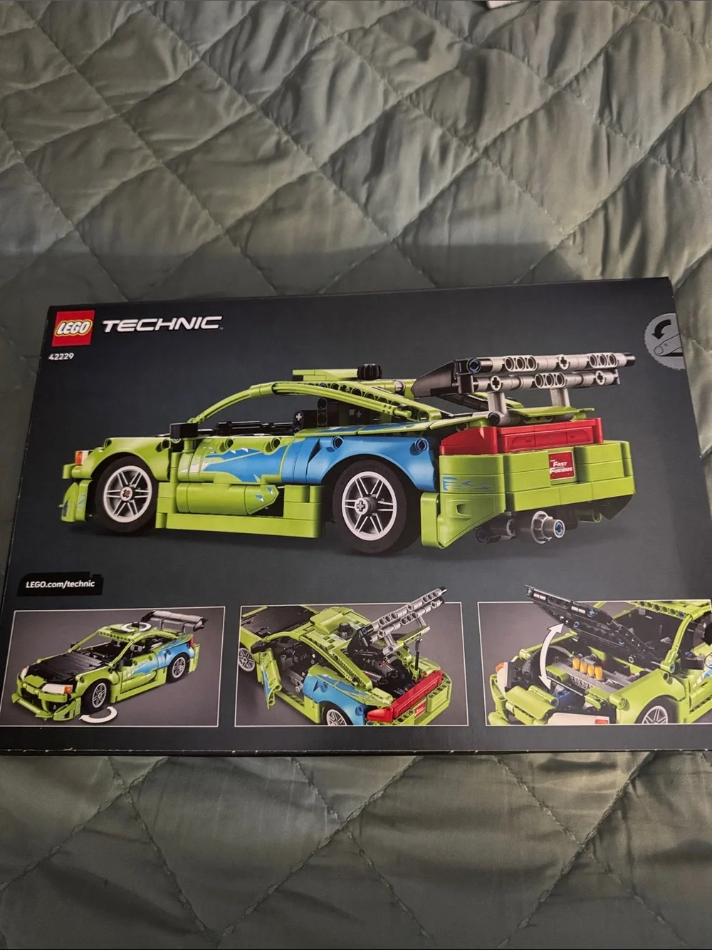 Lego Technic Lime Green and Blue Fast & Furious Mitsubishi Eclipse Set
